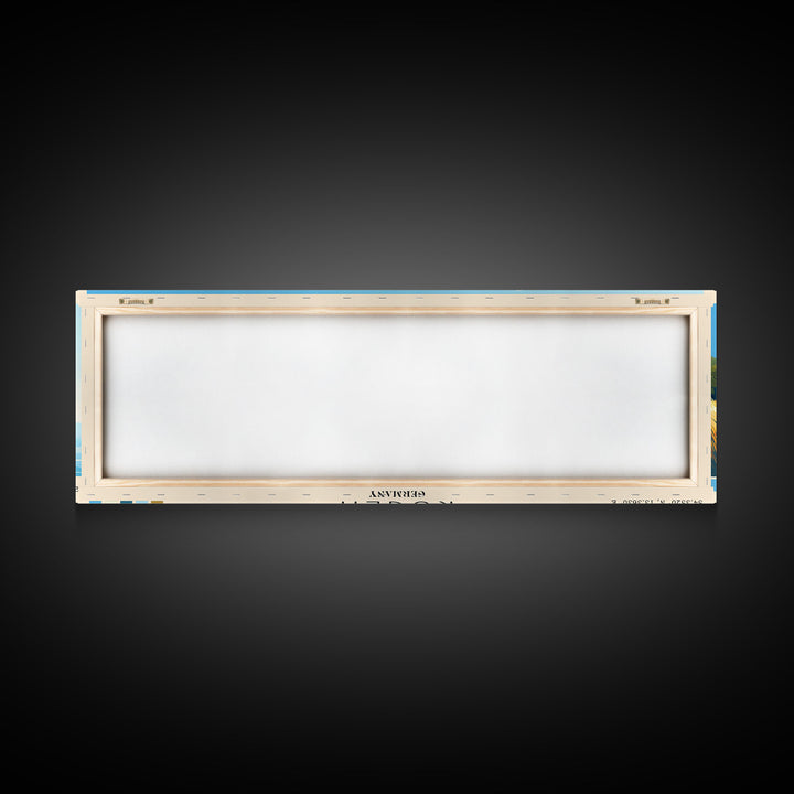 Rügen, Germany Panoramic Beach Print, Vacation Gift, Germany Wall Art, Beach Painting, Beach Decor, Beach Painting