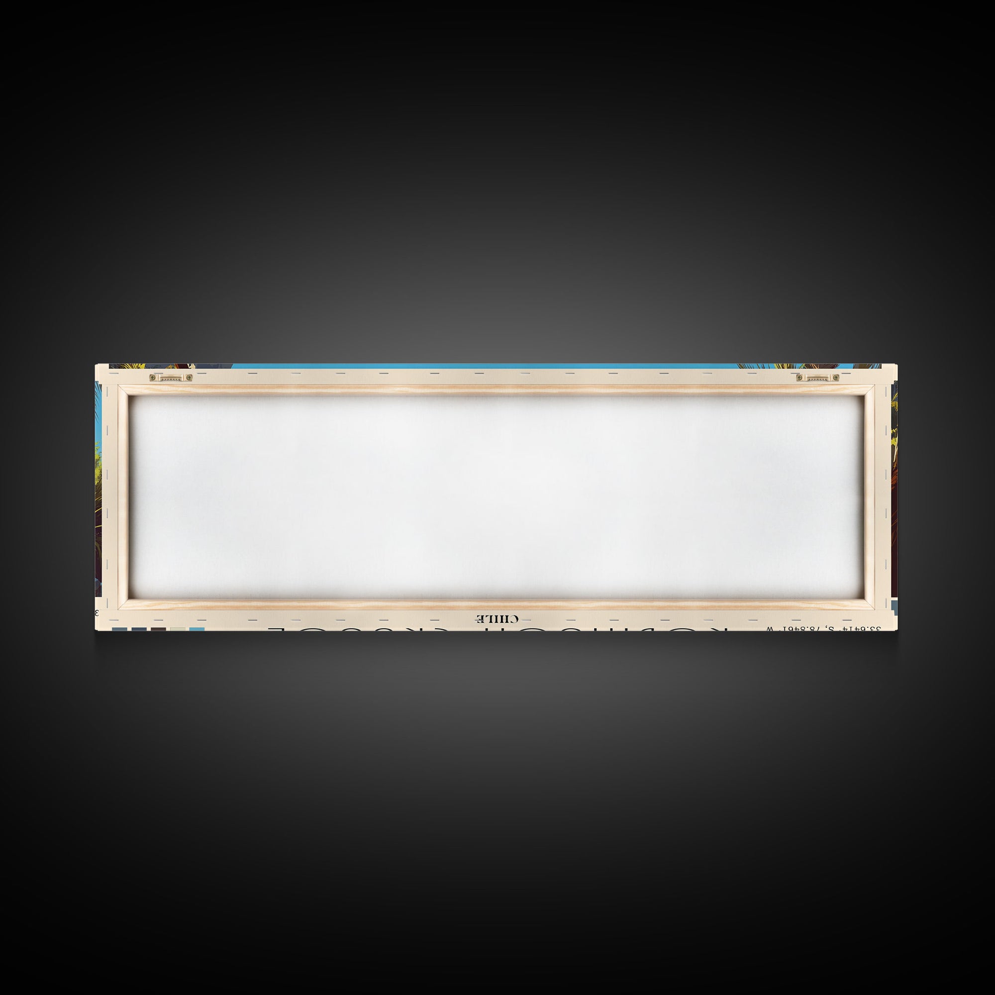 Robinson Crusoe, Chile Panoramic Print, Vacation Gift, Chile Wall Art, Beach Painting, Beach Decor, Large Wall Art, Wood Frame Art