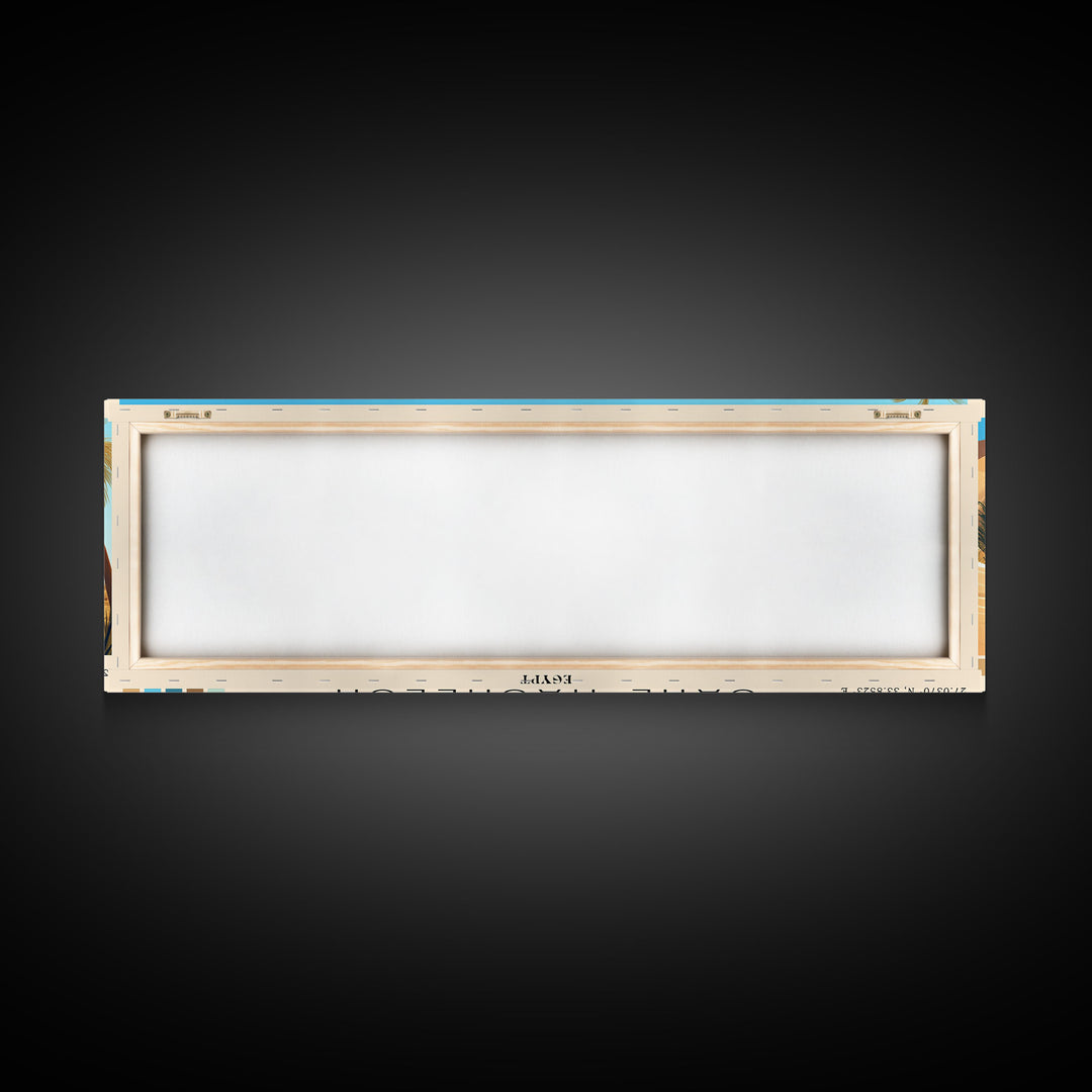 Sahl Hasheesh, Egypt Panoramic Beach Print, Vacation Gift, Egypt Wall Art, Beach Painting, Beach Decor, Beach Painting