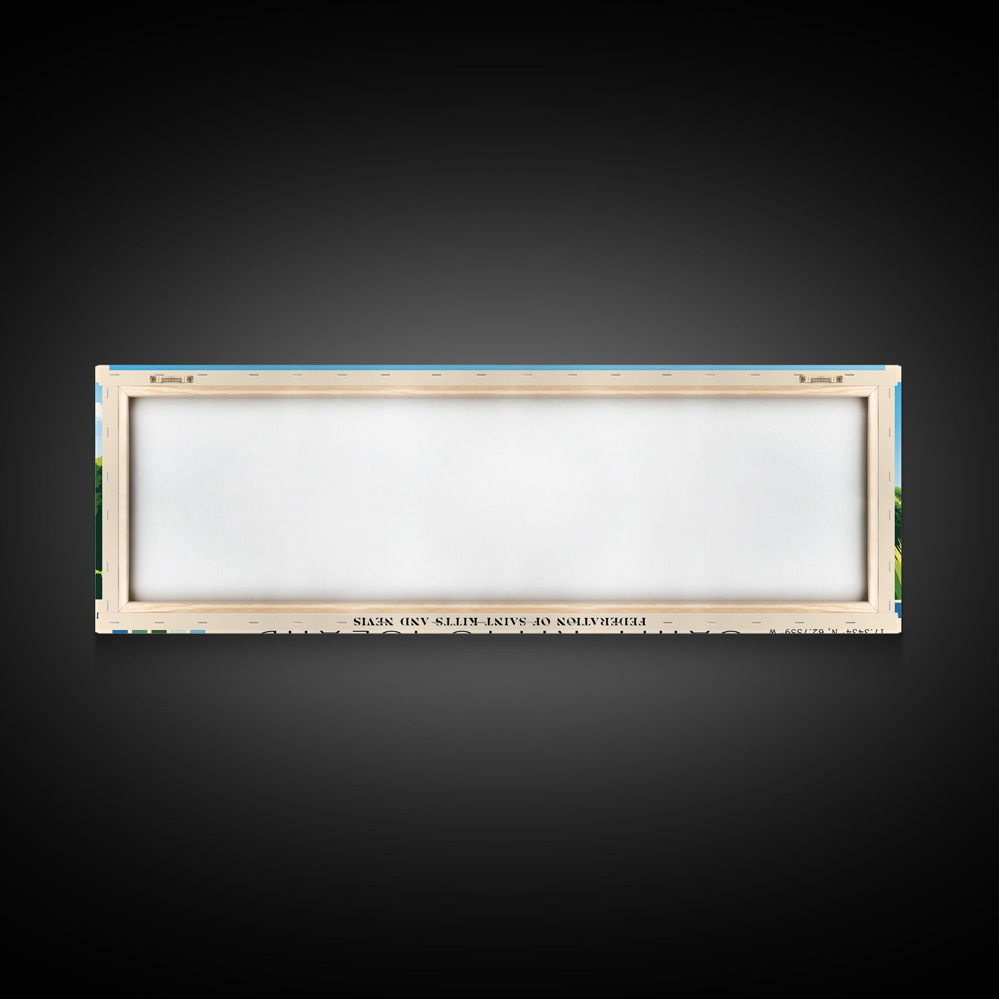 Saint Kitts Island, Federation of Saint Kitts and Nevis Panoramic Print, Vacation Gift, Federation of Saint Kitts and Nevis Wall Art, Vacation Wall Art, Vacatation Memories, Beach Decor, Beach Or Lakehouse Art