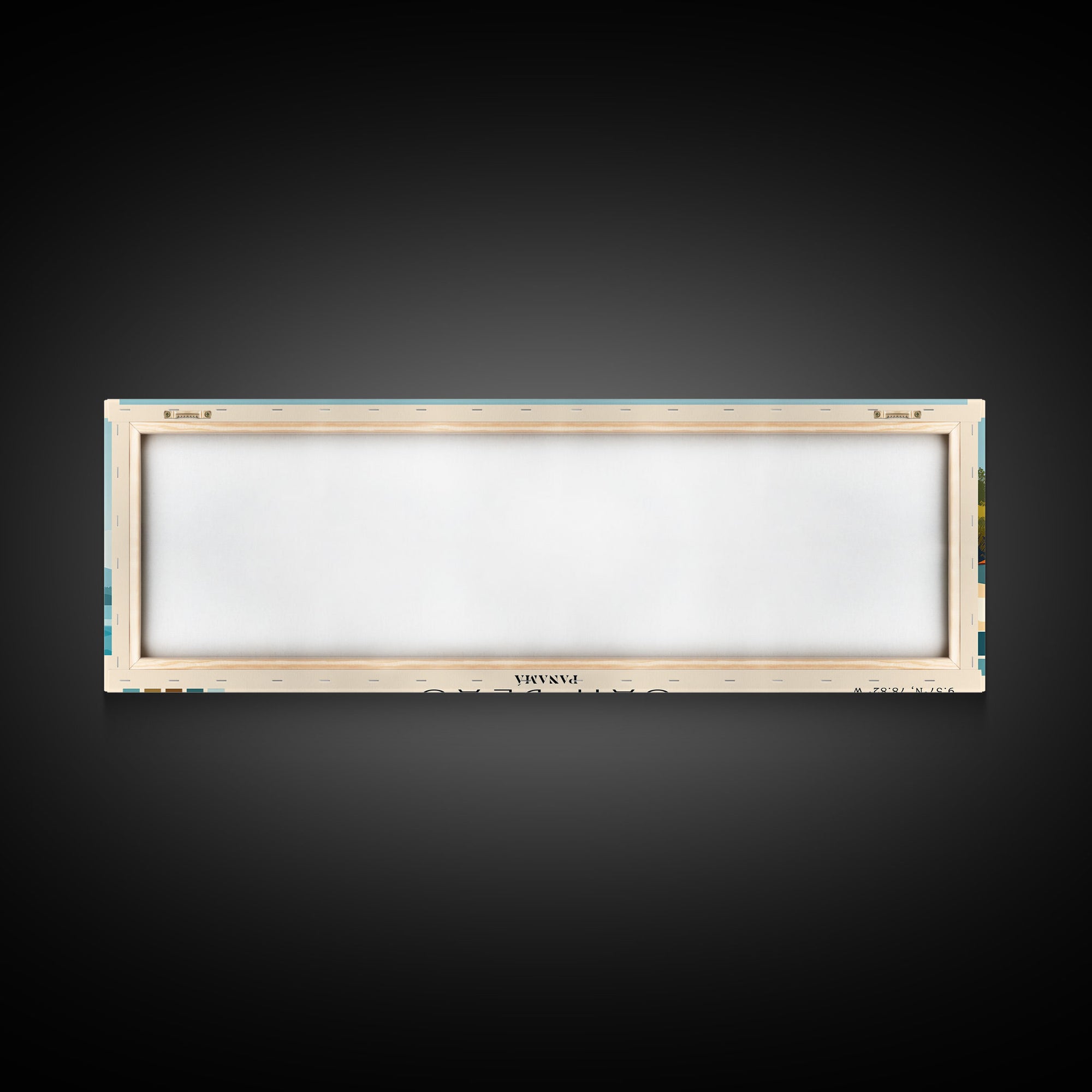 San Blas, Panamá Panoramic Beach Print, Vacation Gift, Panamá Wall Art, Beach Painting, Beach Decor, Beach Painting