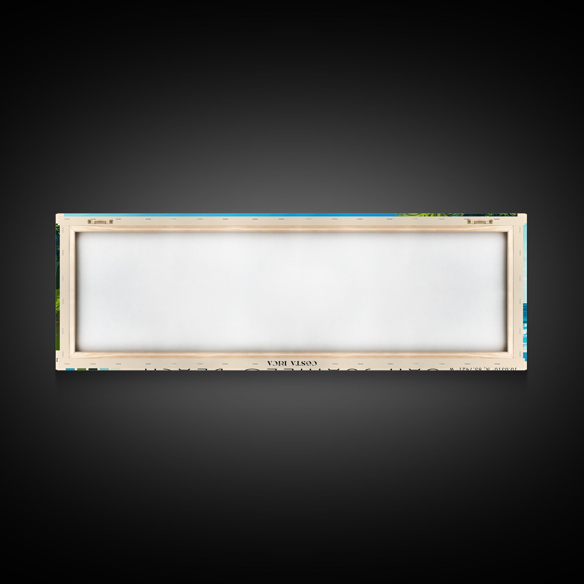 San Juanillo Beach, Costa Rica Panoramic Beach Print, Vacation Gift, Costa Rica Wall Art, Framed Canvas Print, Framed Beach Painting