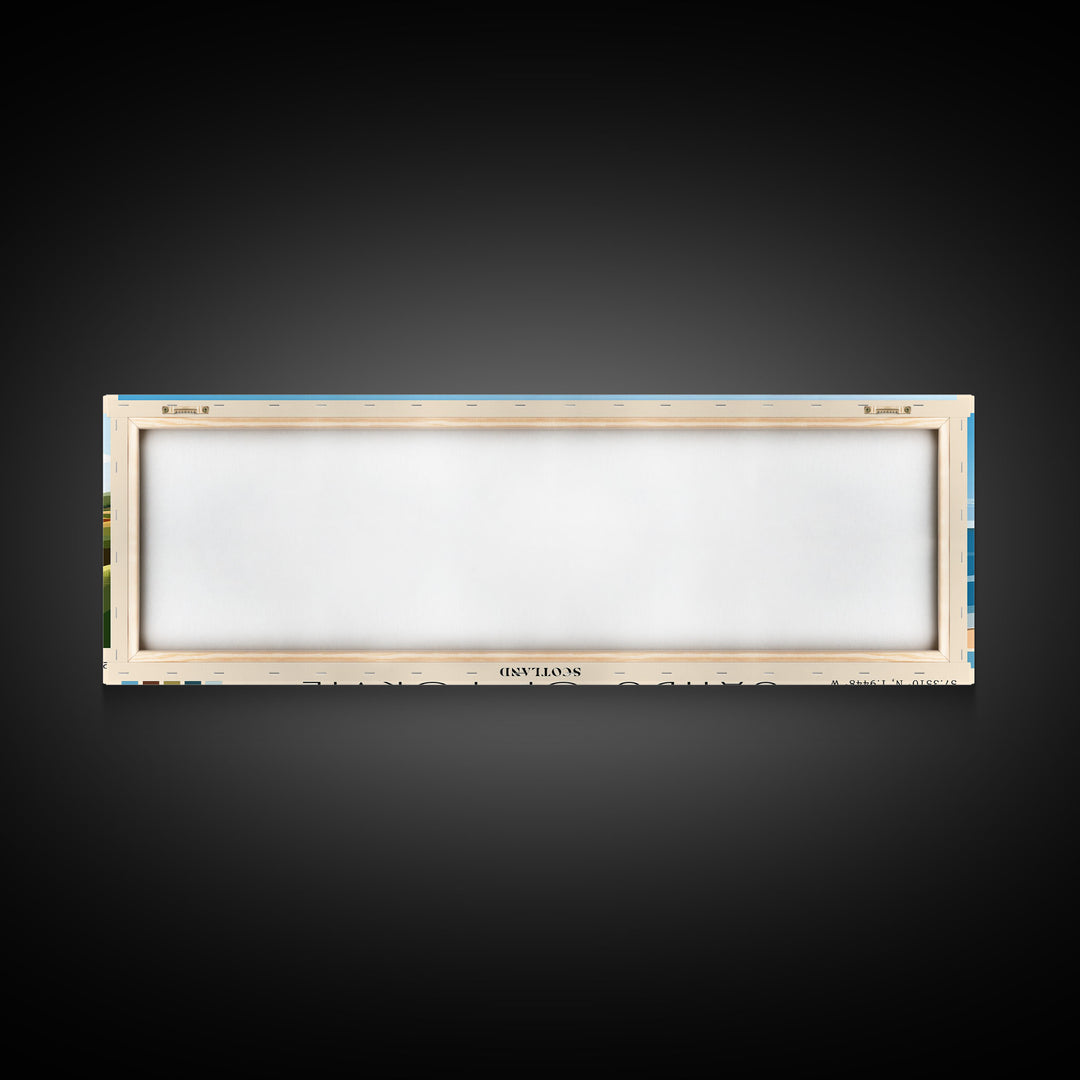 Sands of Forvie, Scotland Panoramic Beach Print, Vacation Gift, Scotland Wall Art, Framed Canvas Print, Framed Beach Painting