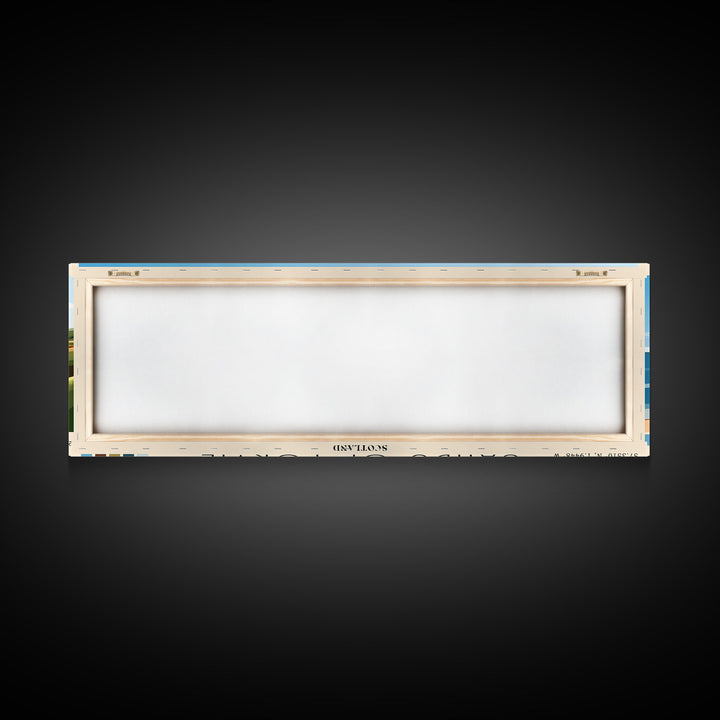 Sands of Forvie, Scotland Panoramic Beach Print, Vacation Gift, Scotland Wall Art, Framed Canvas Print, Framed Beach Painting