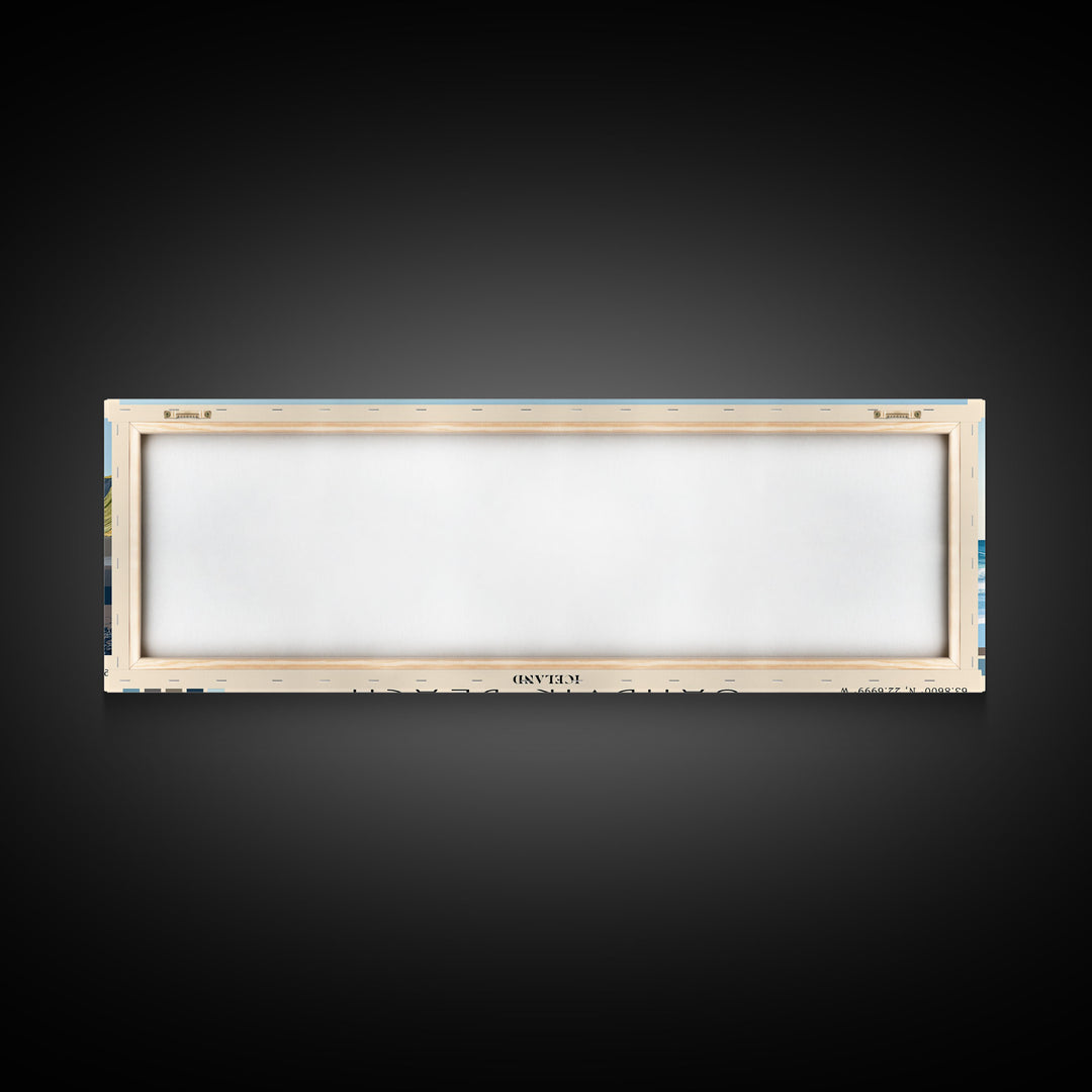Sandvik Beach, Iceland Panoramic Print, Vacation Gift, Iceland Wall Art, Vacation Wall Art, Vacatation Memories, Beach Decor, Beach Or Lakehouse Art