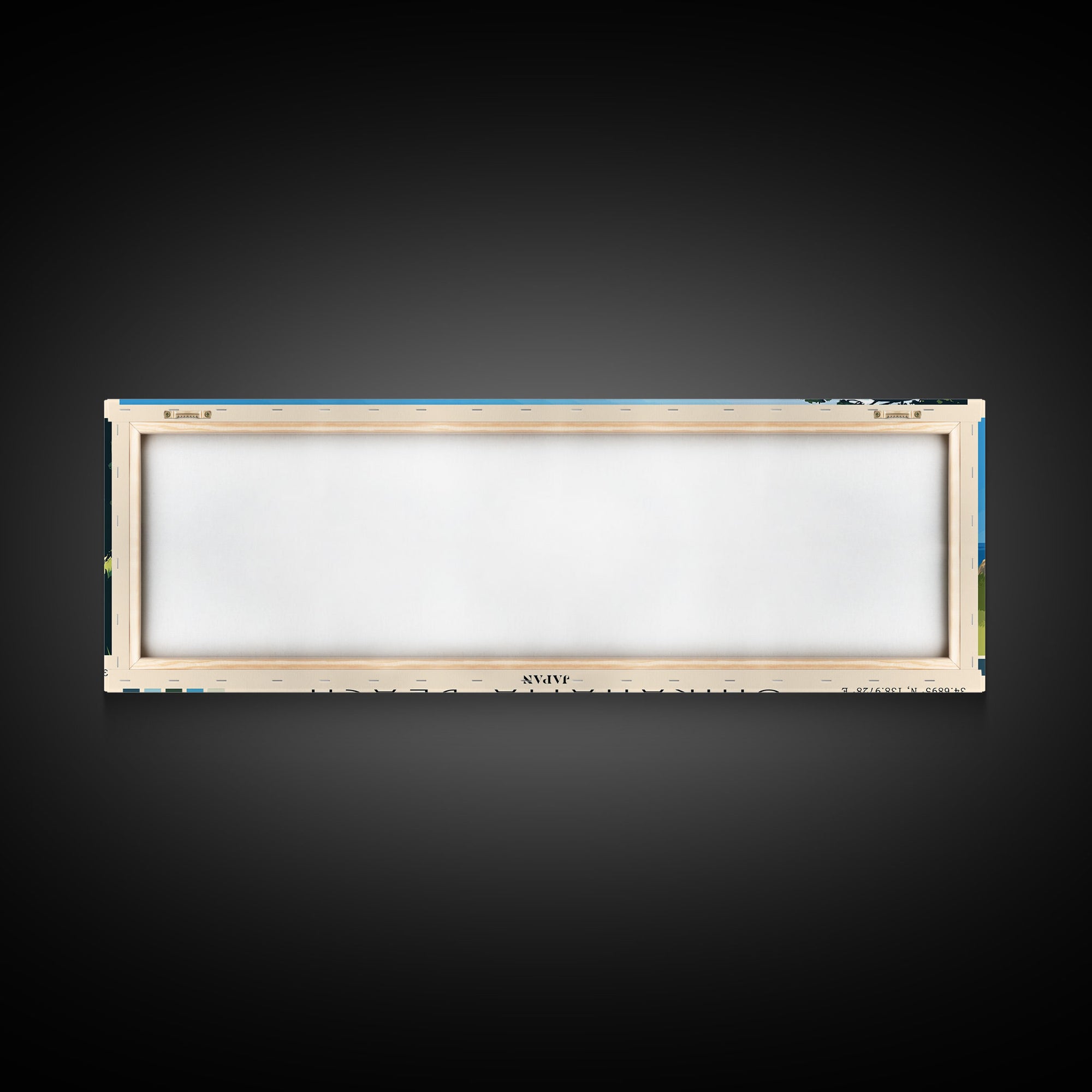 Shirahama Beach, Japan Panoramic Beach Print, Vacation Gift, Japan Wall Art, Framed Canvas Print, Framed Beach Painting