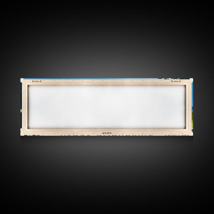Shirahama Beach, Japan Panoramic Beach Print, Vacation Gift, Japan Wall Art, Framed Canvas Print, Framed Beach Painting
