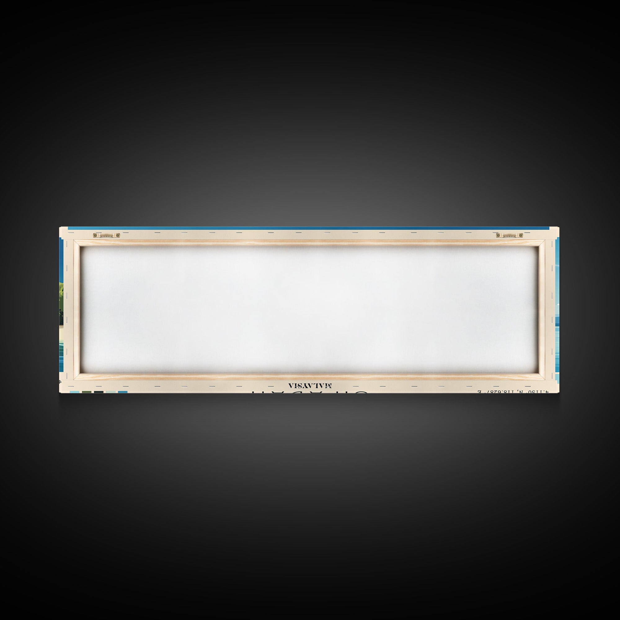 Sipadan, Malaysia Panoramic Print, Vacation Gift, Malaysia Wall Art, Beach Painting, Beach Decor, Large Wall Art, Wood Frame Art