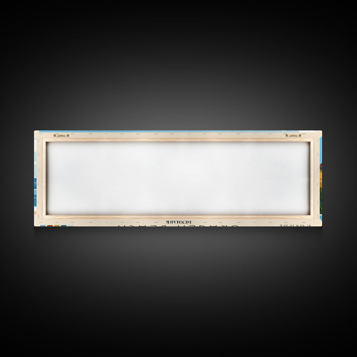 Skagen Beach, Denmark Panoramic Beach Print, Vacation Gift, Denmark Wall Art, Beach Painting, Beach Decor, Beach Painting
