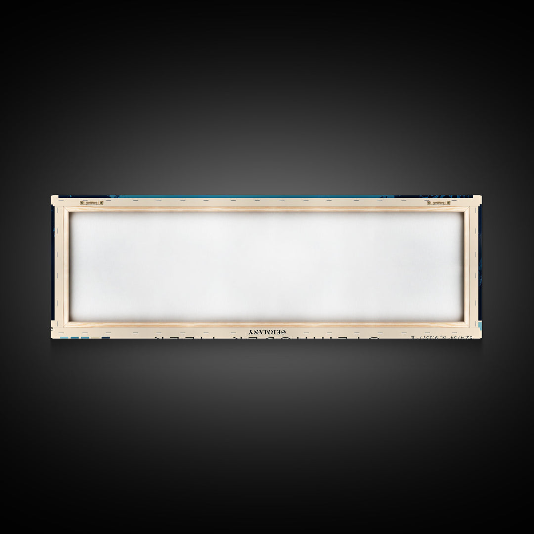 Steinhuder Meer, Germany Panoramic Beach Print, Vacation Gift, Germany Wall Art, Framed Canvas Print, Framed Beach Painting