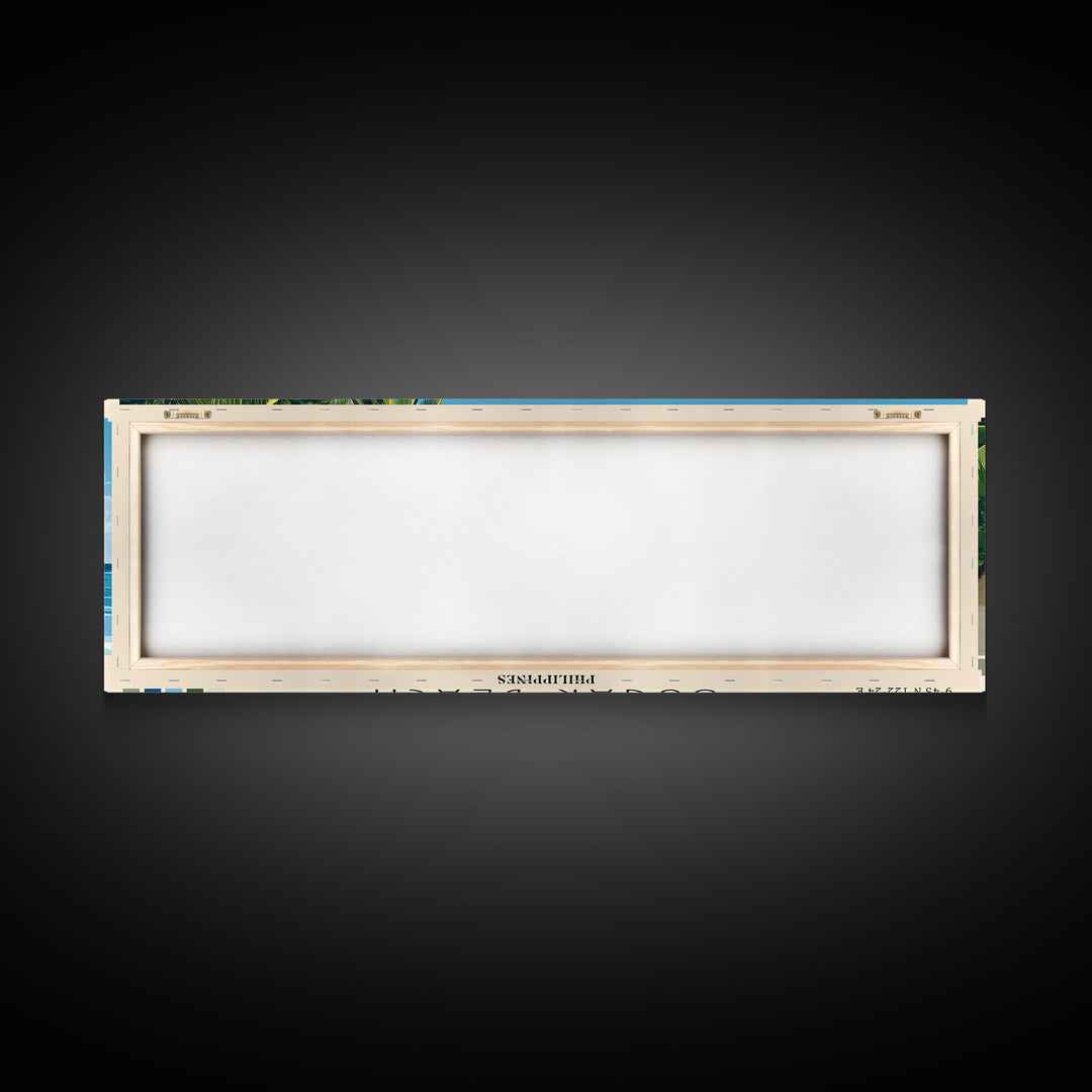 Sugar Beach, Philippines Panoramic Print, Vacation Gift, Philippines Wall Art, Vacation Wall Art, Vacatation Memories, Beach Decor, Beach Or Lakehouse Art