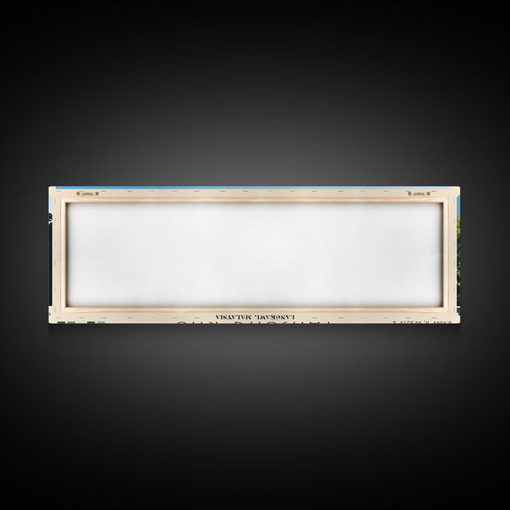 Tanjung Rhu, Langkawi, Malaysia Panoramic Print, Vacation Gift, Langkawi, Malaysia Wall Art, Beach Painting, Beach Decor, Large Wall Art, Wood Frame Art