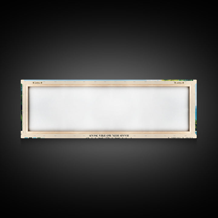 Thailand, Haad Rin, Ko Pha Ngan Panoramic Print, Vacation Gift, Haad Rin, Ko Pha Ngan Wall Art, Beach Painting, Beach Decor, Beach Or Lakehouse Art