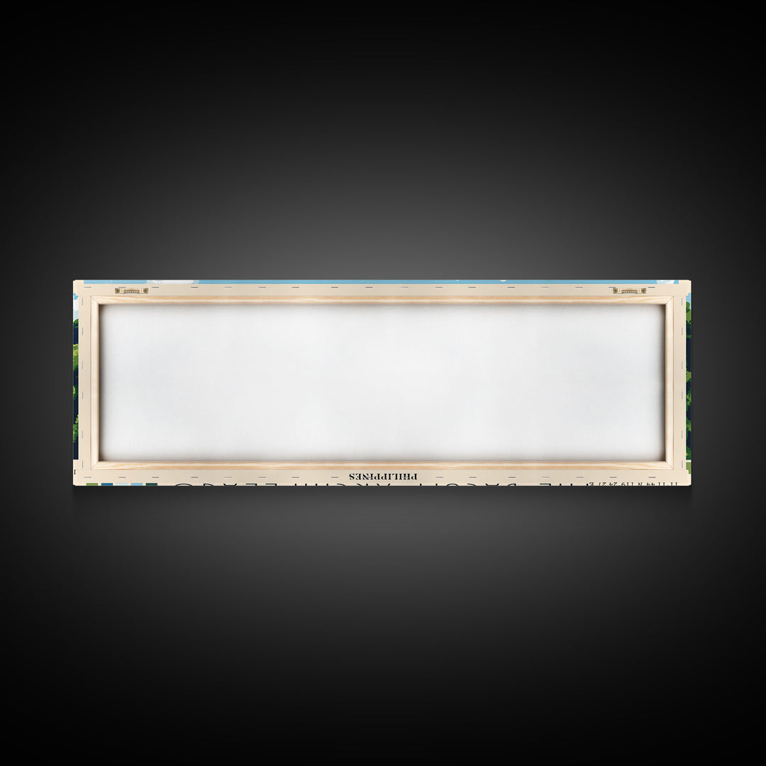 The Bacuit Archipelago, Philippines Panoramic Beach Print, Vacation Gift, Philippines Wall Art, Beach Painting, Beach Decor, Beach Painting