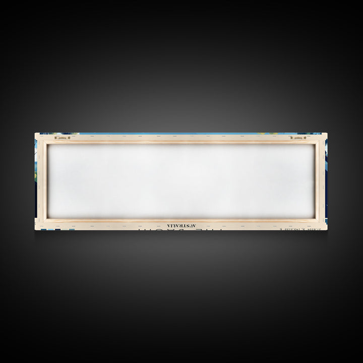 The Basin, Australia Panoramic Print, Vacation Gift, Australia Wall Art, Beach Painting, Beach Decor, Large Wall Art, Wood Frame Art