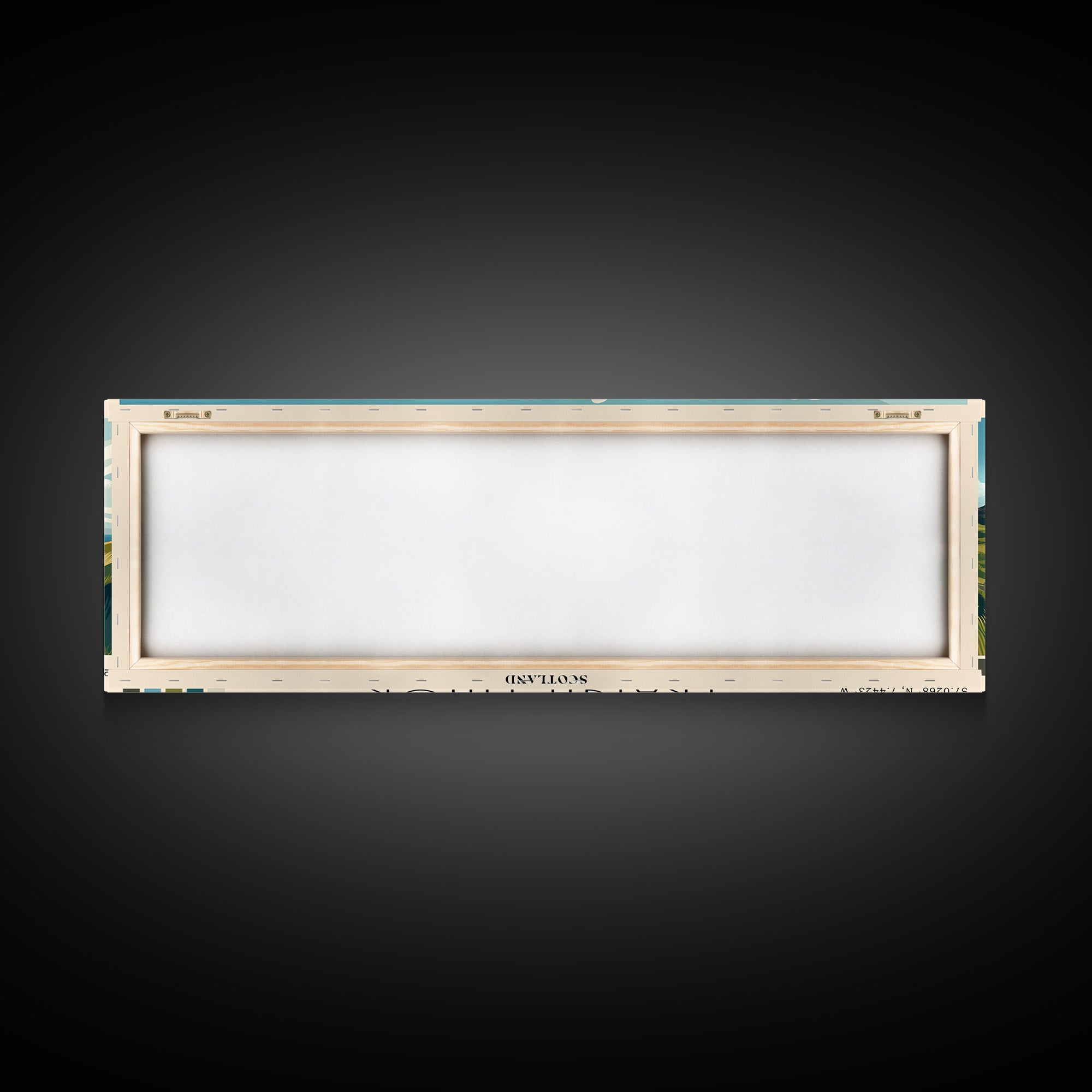 Traigh Mhor, Scotland Panoramic Beach Print, Vacation Gift, Scotland Wall Art, Framed Canvas Print, Framed Beach Painting