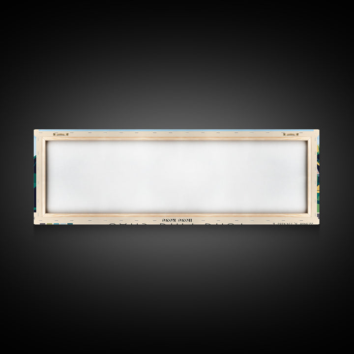 Tung Ping Chau, Hong Kong Panoramic Beach Print, Vacation Gift, Hong Kong Wall Art, Framed Canvas Print, Framed Beach Painting