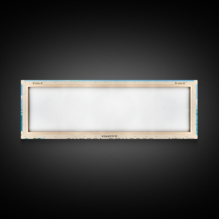 Ukulhas Island, Maldives Panoramic Print, Vacation Gift, Maldives Wall Art, Vacation Wall Art, Vacatation Memories, Beach Decor, Beach Or Lakehouse Art