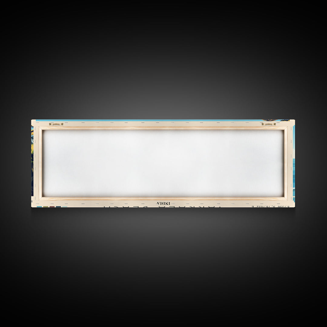 Varkala Beach, India Panoramic Print, Vacation Gift, India Wall Art, Vacation Wall Art, Vacatation Memories, Beach Decor, Beach Or Lakehouse Art