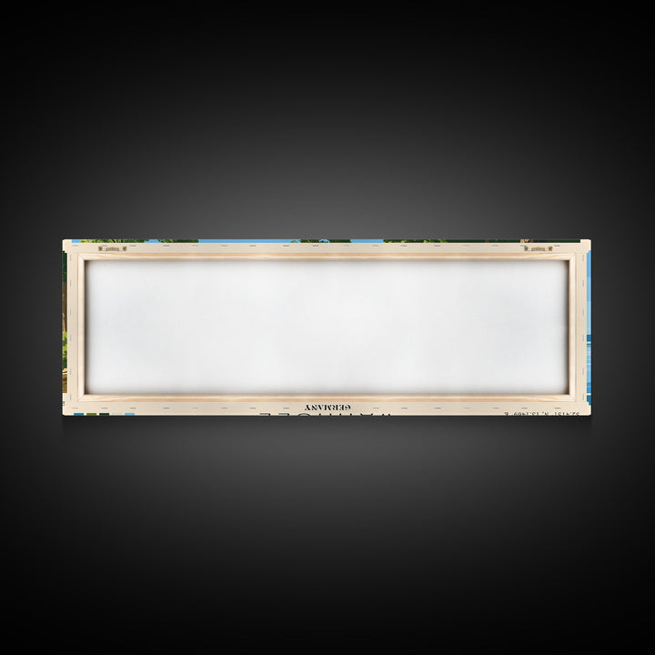 Wannsee, Germany Panoramic Print, Vacation Gift, Germany Wall Art, Beach Painting, Beach Decor, Beach Or Lakehouse Art