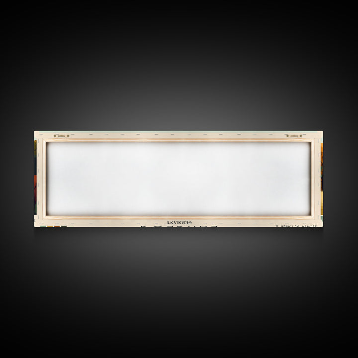 langeog, Germany Panoramic Beach Print, Vacation Gift, Germany Wall Art, Framed Canvas Print, Framed Beach Painting