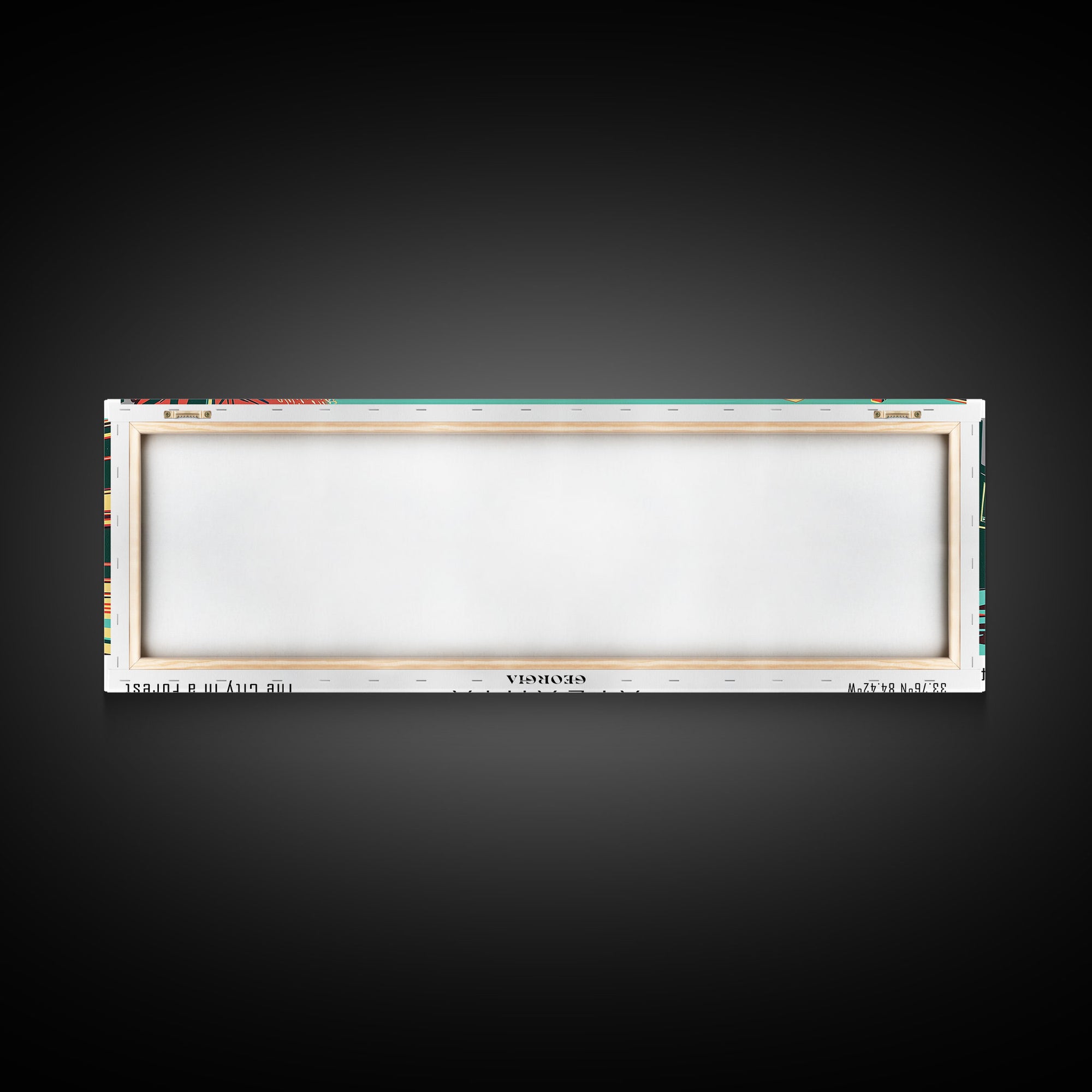 Atlanta Georgia Panoramic Travel Poster Canvas Print