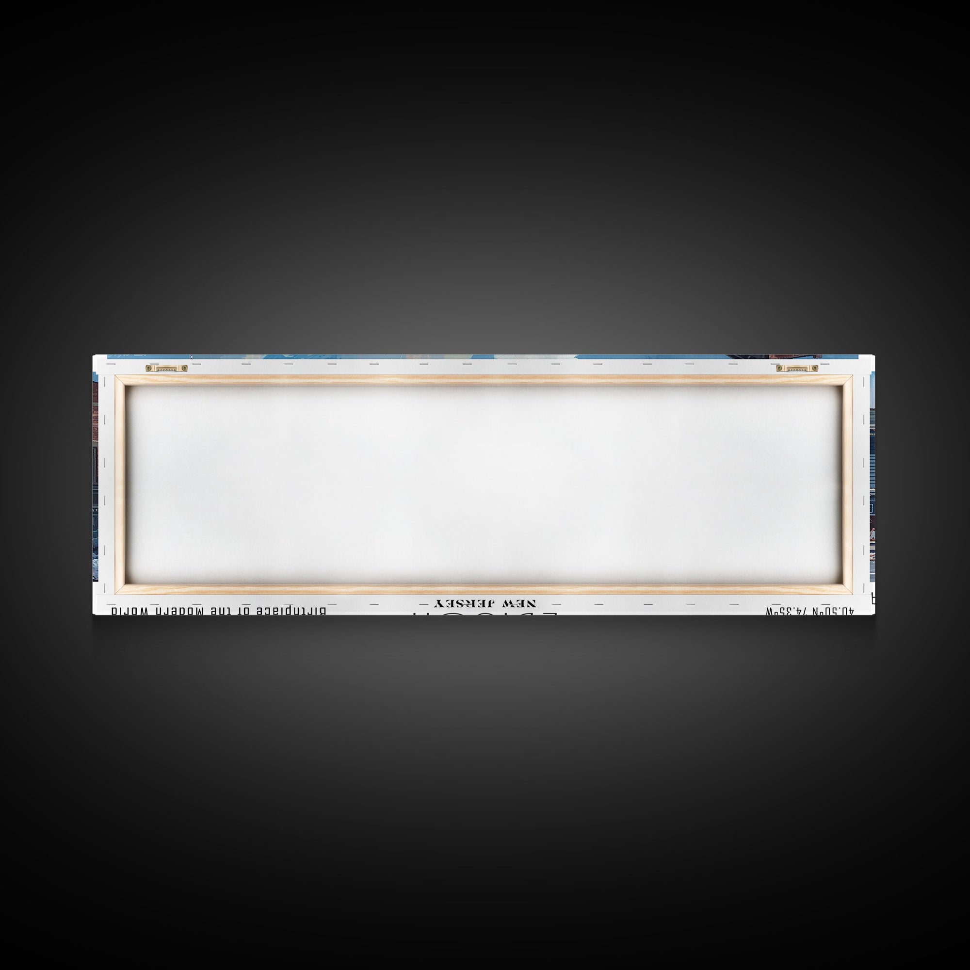 Edison New Jersey Panoramic Watercolor Painting, Scenic Framed Canvas Print, Urban Wall Art for Living Room, Travel Poster, Home Decor, City Gift Idea