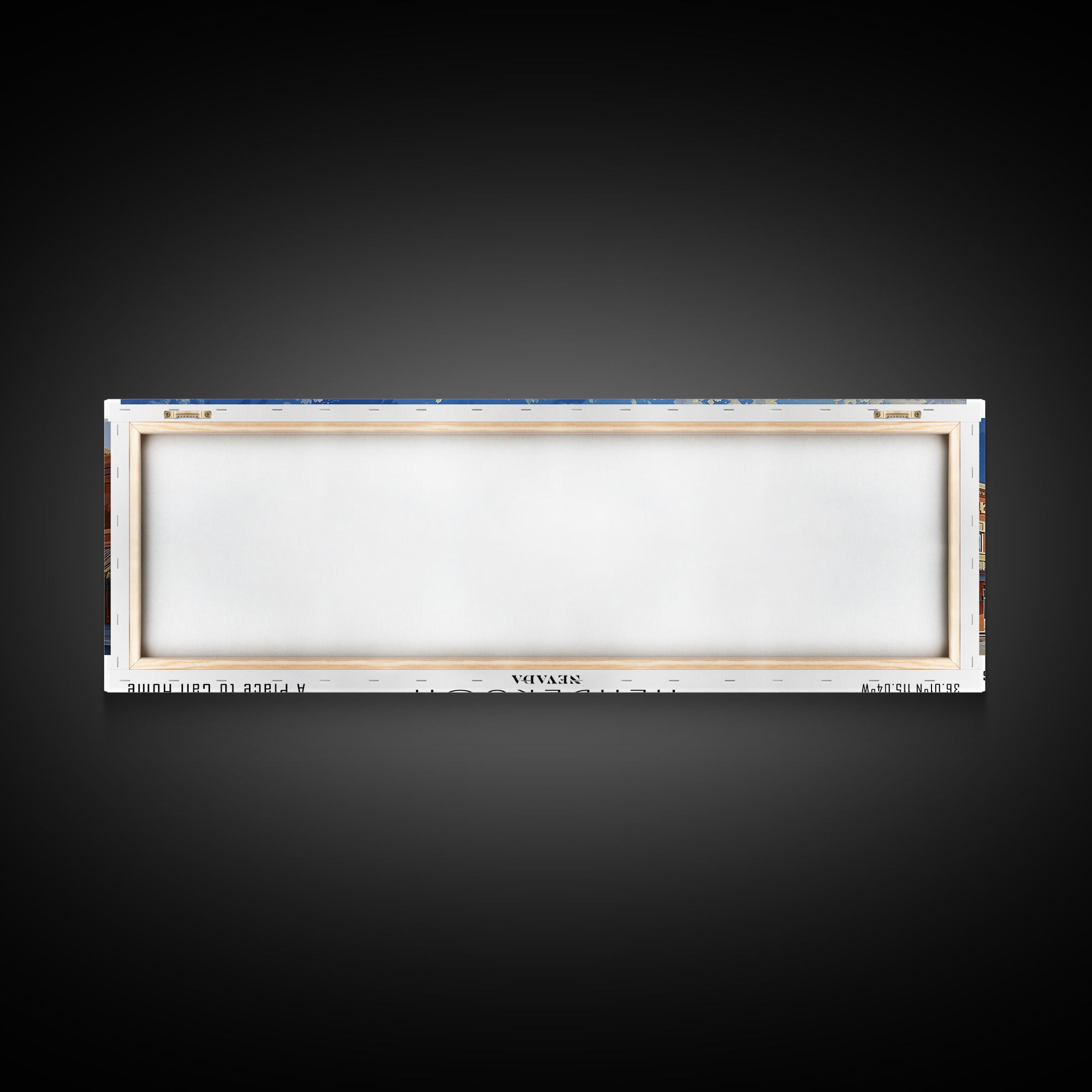 Henderson Nevada Panoramic Watercolor Painting, Urban Framed Canvas Print, Cityscape Wall Art for Office, Travel Decor, Home Gift Idea
