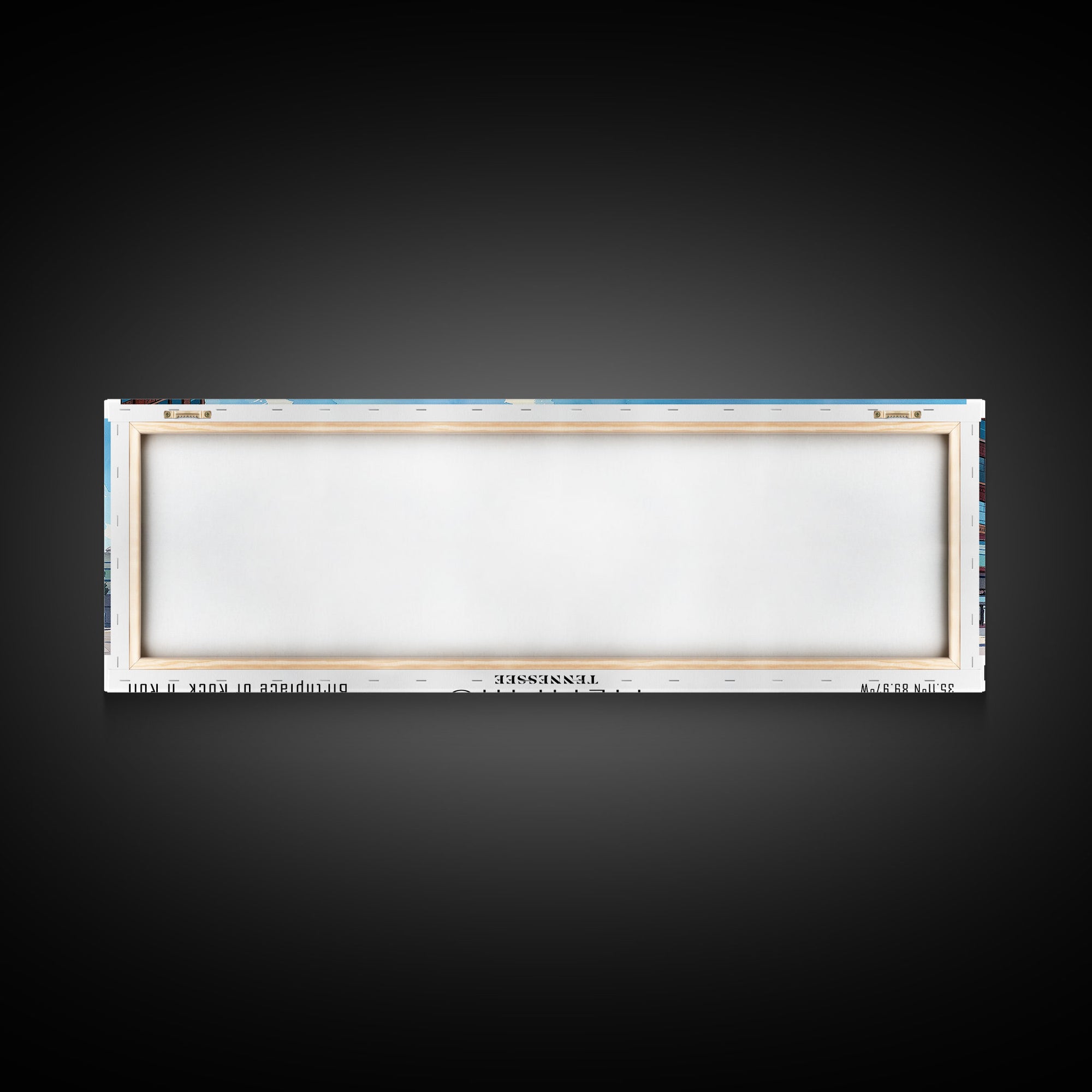 Memphis Tennessee Panoramic Framed Canvas Print, Stunning Watercolor City Art, Office Wall Decor, Travel Poster, Living Room Decor, Home Art