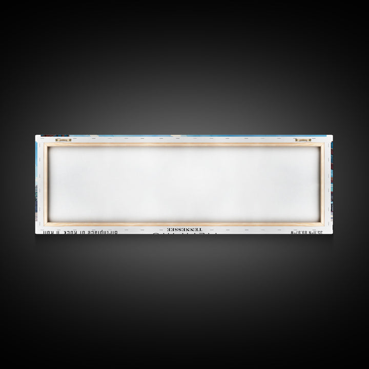 Memphis Tennessee Panoramic Framed Canvas Print, Stunning Watercolor City Art, Office Wall Decor, Travel Poster, Living Room Decor, Home Art