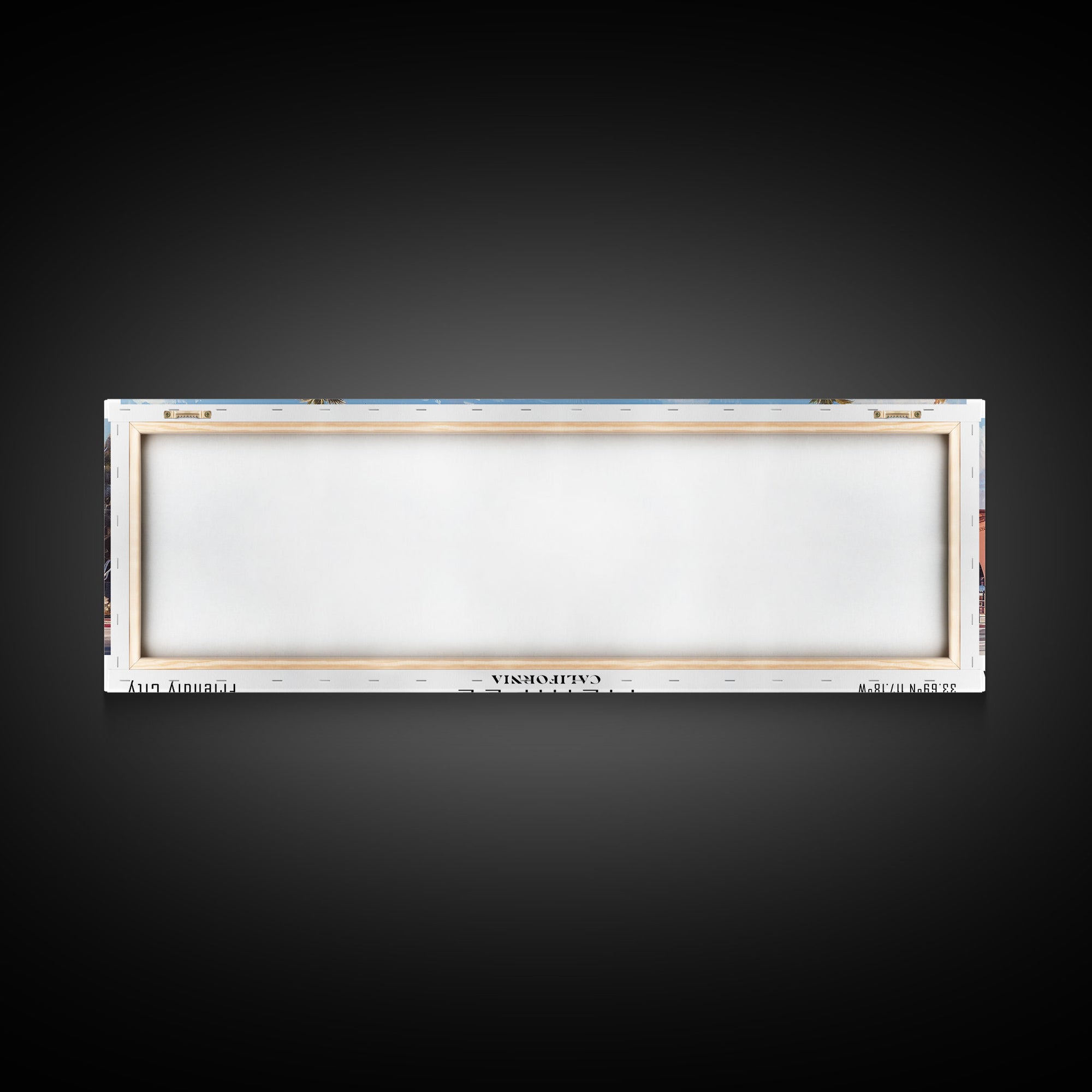Menifee California Panoramic Framed Canvas Print, Beautiful Watercolor Painting, Office Wall Art, Travel Poster, Home Decor, City Wall Art