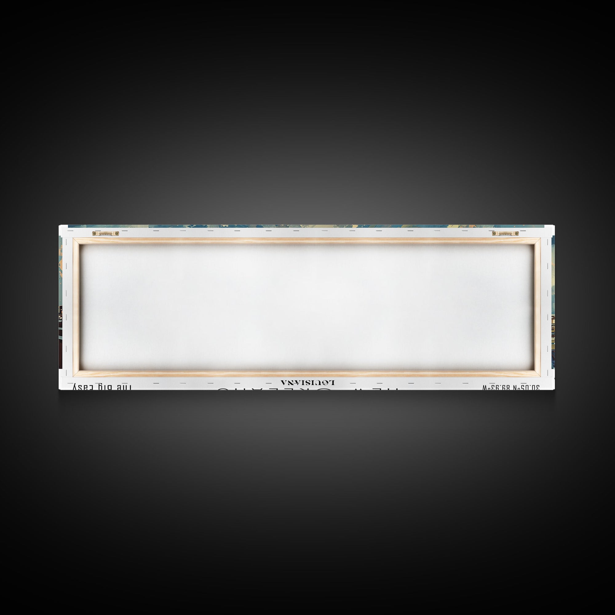 New Orleans Louisiana Panoramic Painting, Framed Canvas Print for Home Decor, Unique Watercolor Art, Travel Poster, Cityscape Gift Idea
