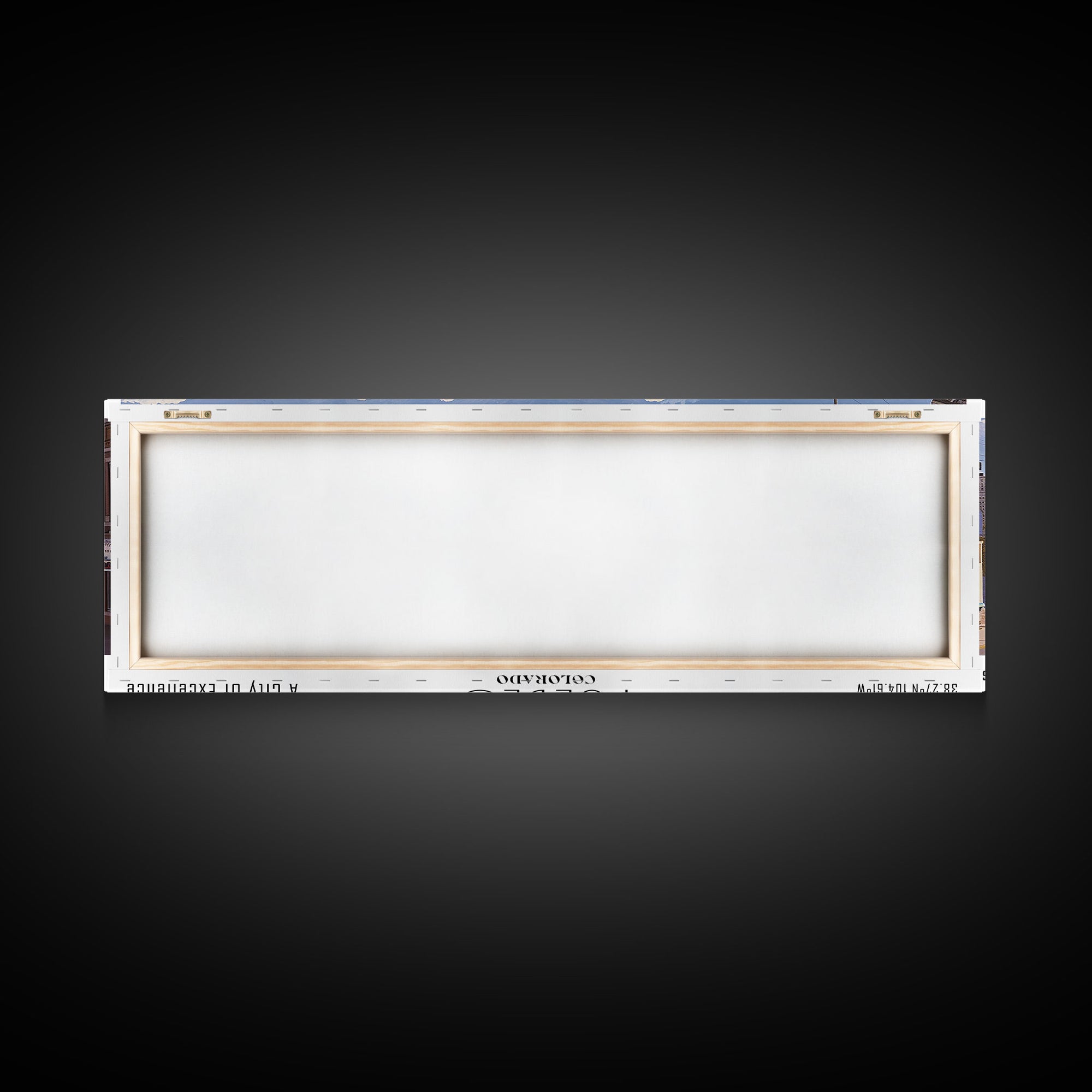 Pueblo Colorado Panoramic Print, Trendy Framed Canvas Print, City Travel Poster, Home Wall Art, Living Room Decor, Artistic Gift