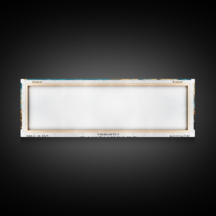 Sacramento California Panoramic Print, Creative Framed Canvas Print, City Travel Poster, Home Decoration, Wall Art, Unique Gift