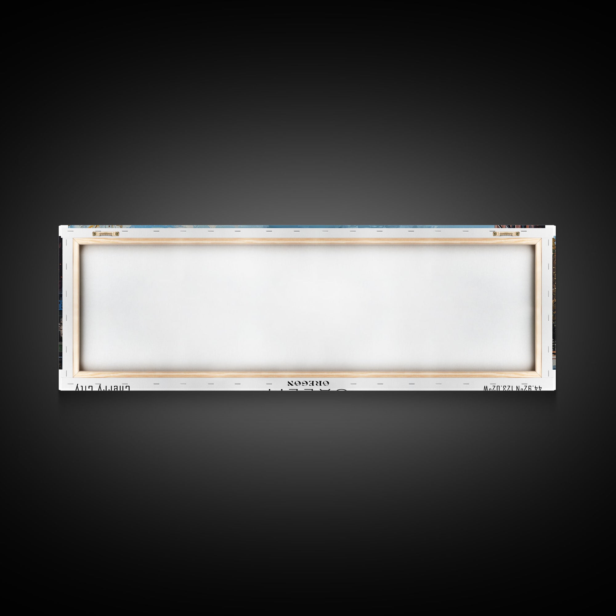 Salem Oregon Panoramic Print, Beautiful Framed Canvas Print, City Travel Poster, Home Decoration, Wall Art, Office Gift
