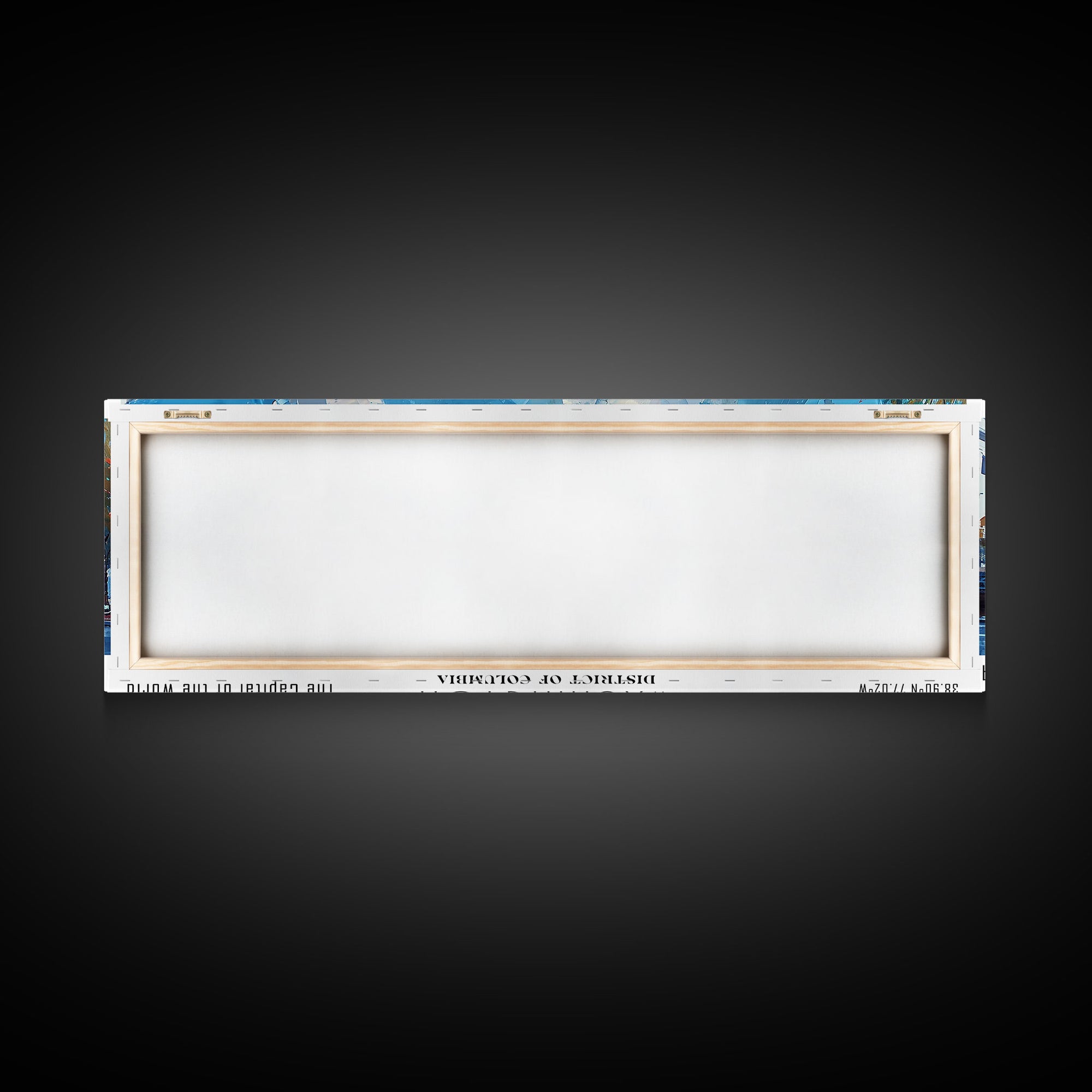 Washington DC Panoramic Framed Canvas Print, Retro Style Travel Poster, Artistic Wall Art, Unique Office Decor, Living Room Gift, Original Artwork