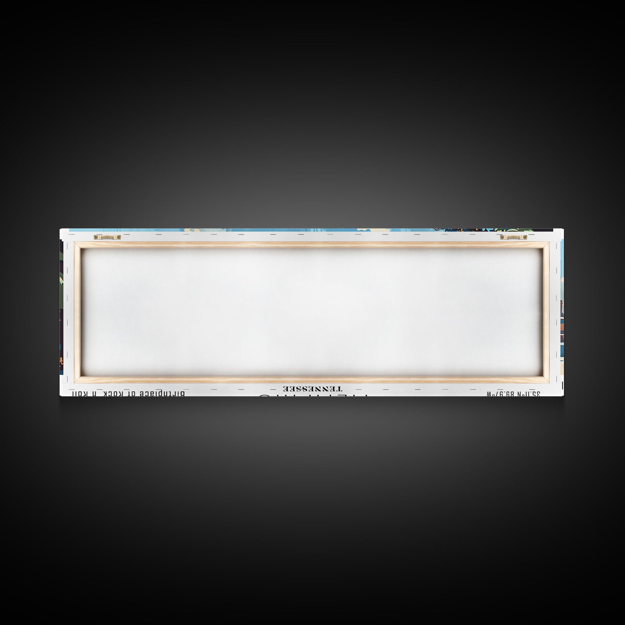 Memphis Tennessee Panoramic Wall Art, Mid Century Modern Framed Canvas Print, Retro Pop Art Travel Poster, Home Decor, Office Art, Gift Idea, Living Room Wall Hanging