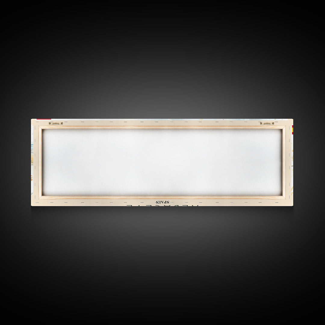 Albacete Spain Travel Print Wall Art, Panoramic City Art, Travel Art, Wall Decor, Vacation Gift, Framed Canvas Print Or Metal Art