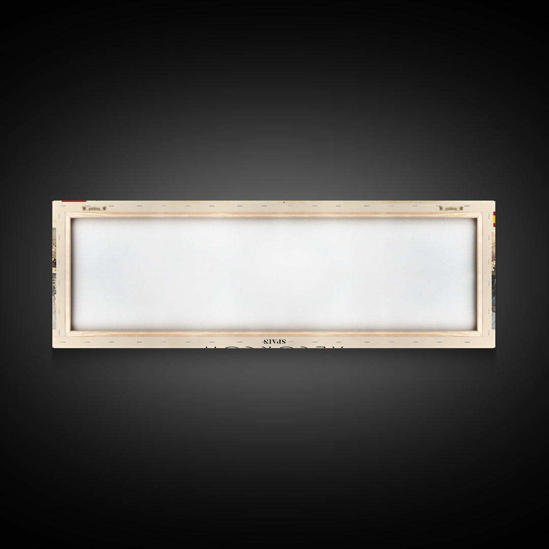 Alcorcón Spain Panoramic Travel Poster, Framed Canvas Print or Metal Wall Art, Travel Art, Home Decor, Panoramic Painting, Midcentury Art