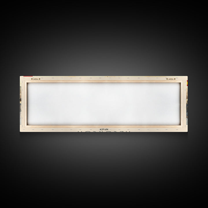 Alcorcón Spain Panoramic Travel Poster, Framed Canvas Print or Metal Wall Art, Travel Art, Home Decor, Panoramic Painting, Midcentury Art