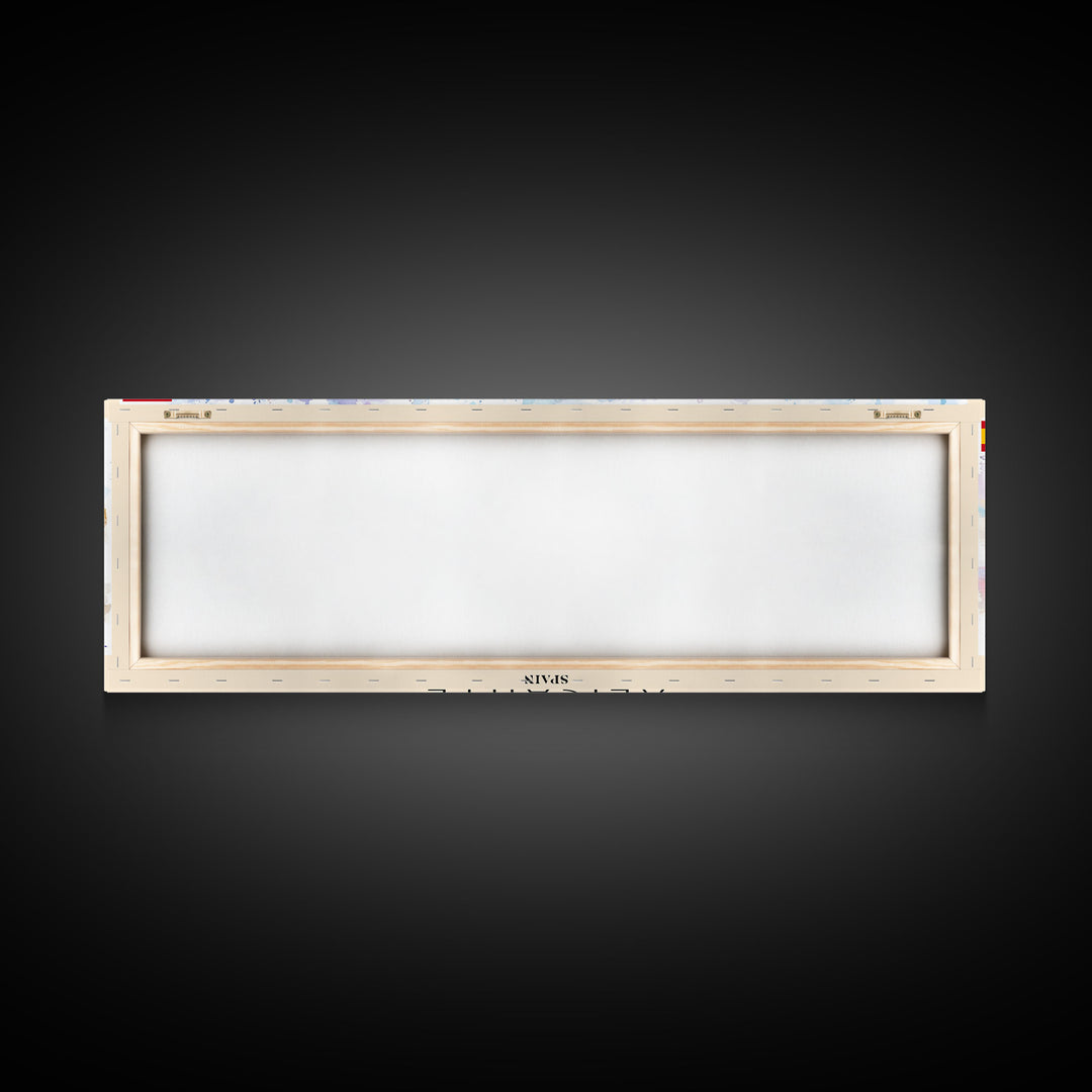 Alicante Spain Travel Print Wall Art, Panoramic City Art, Travel Art, Wall Decor, Vacation Gift, Framed Canvas Print Or Metal Art