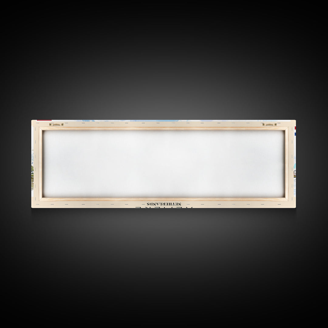 Almere Netherlands Wall Art, Panoramic Travel Poster, Panoramic Framed Canvas Print, City Wall Art, Wall Hanging Home Decor, Travel Art