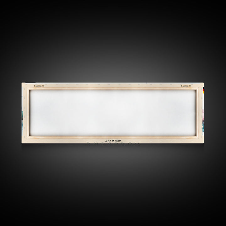 Augsburg Germany Panoramic Travel Poster, Framed Canvas Print or Metal Wall Art, Travel Art, Home Decor, Panoramic Painting, Midcentury Art