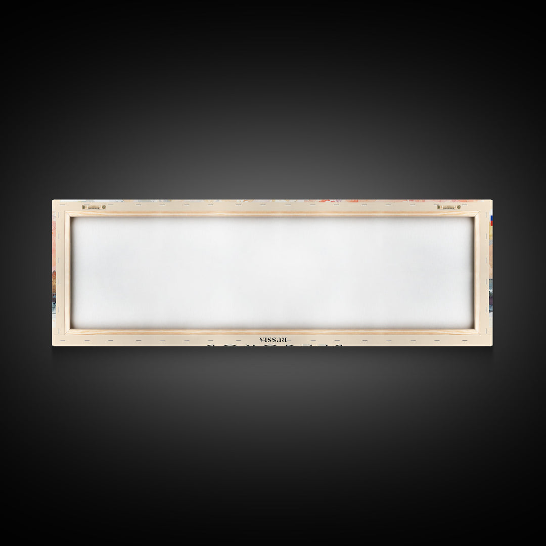 Belgorod Russia Travel Art, City Art, Framed Canvas Print or Metal Wall Art, Europe Travel Poster, Panoramic Wall Art, Extra Wide Wall Art