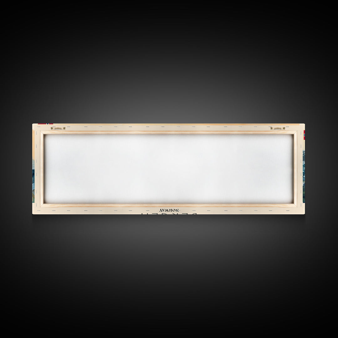 Bergen Norway Wall Art, Panoramic Travel Poster, Panoramic Framed Canvas Print, City Wall Art, Wall Hanging Home Decor, Travel Art