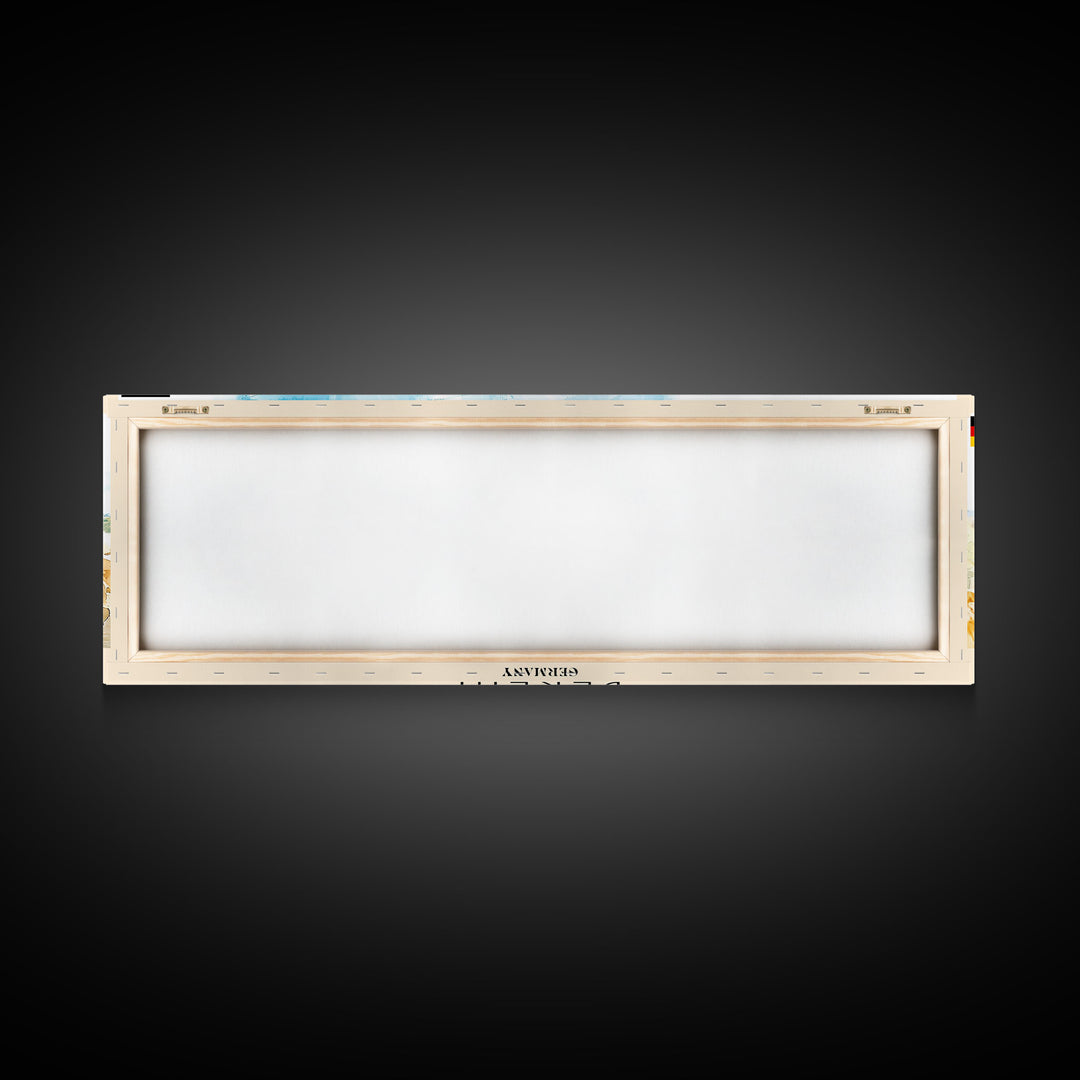 Berlin Germany Travel Print Wall Art, Panoramic City Art, Travel Art, Wall Decor, Vacation Gift, Framed Canvas Print Or Metal Art