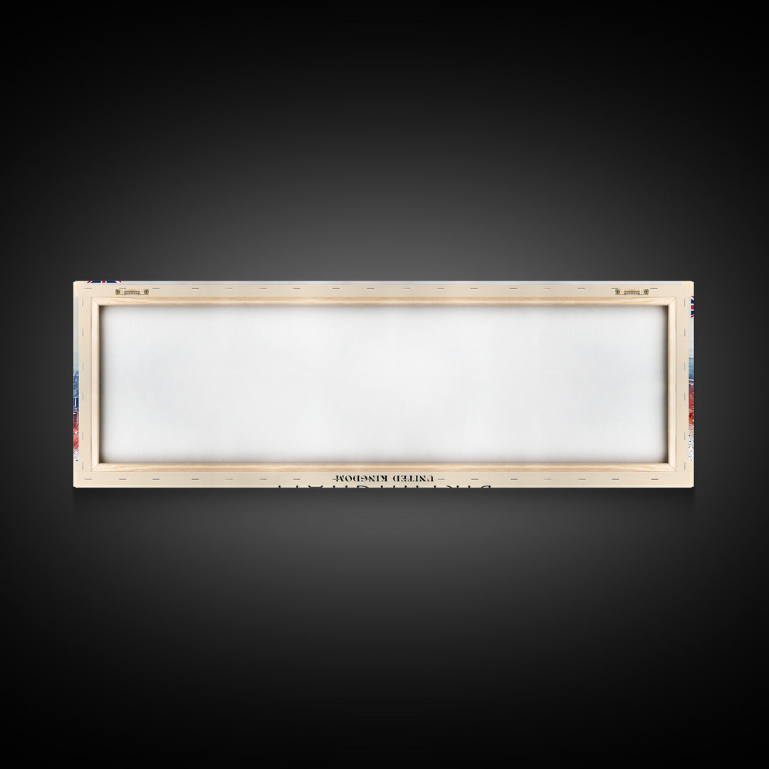 Birmingham United Kingdom Travel Print Wall Art, Panoramic City Art, Travel Art, Wall Decor, Vacation Gift, Framed Canvas Print Or Metal Art