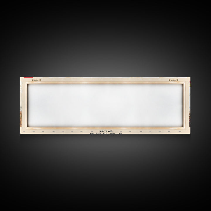 Bordeaux France Panoramic Travel Poster, Framed Canvas Print or Metal Wall Art, Travel Art, Home Decor, Panoramic Painting, Midcentury Art