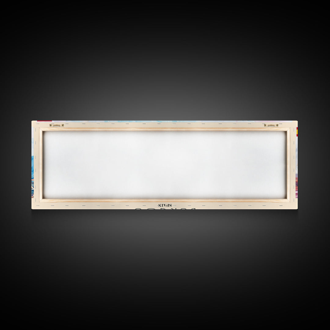 Burgos Spain Wall Art, Panoramic Travel Poster, Panoramic Framed Canvas Print, City Wall Art, Wall Hanging Home Decor, Travel Art