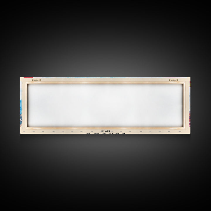 Burgos Spain Wall Art, Panoramic Travel Poster, Panoramic Framed Canvas Print, City Wall Art, Wall Hanging Home Decor, Travel Art